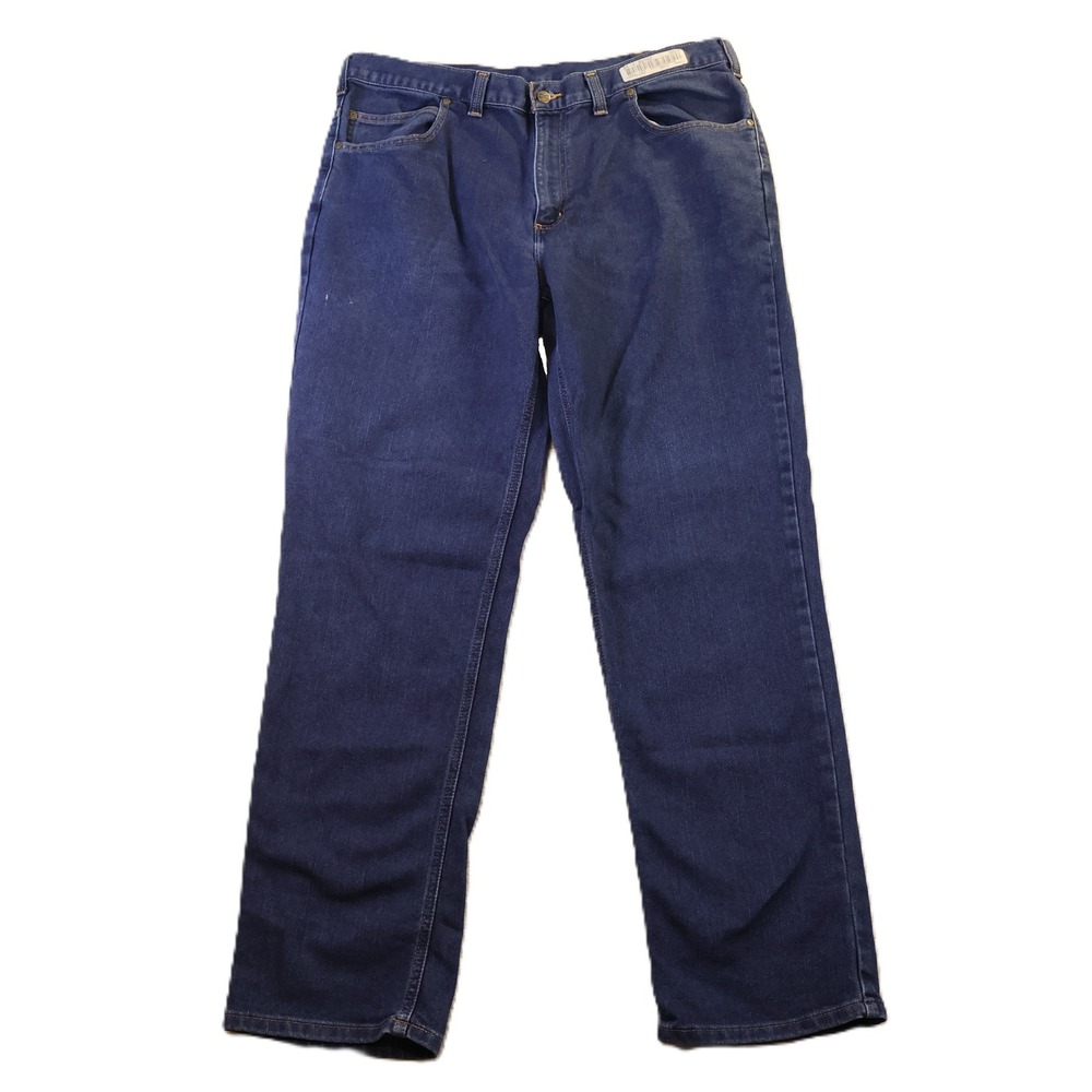 Carhartt Mens 40x34 Modern Fit‎ Stretch Denim Jeans Dark Wash Blue 386-83